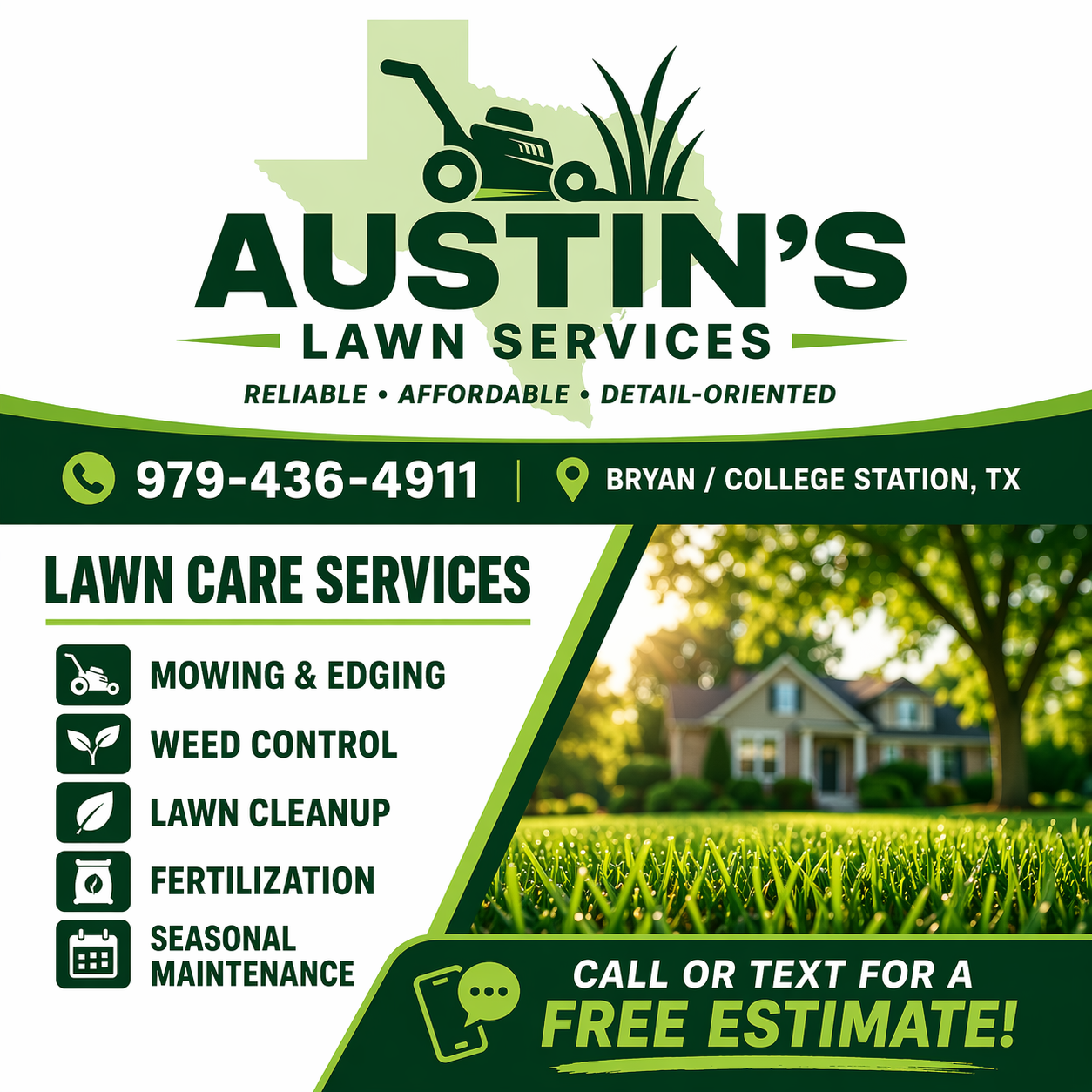 Austin's Lawn Services family business branding