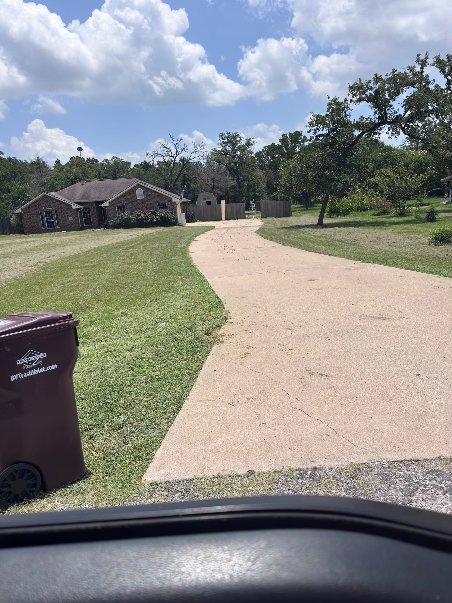Acreage Driveway Maintenance in Brazos Valley property